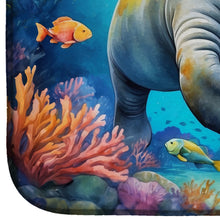 Load image into Gallery viewer, Summer Manatee Dish Drying Mat