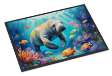 Load image into Gallery viewer, Summer Manatee Doormat-24x36 Indoor / Outdoor Rug | Made in USA