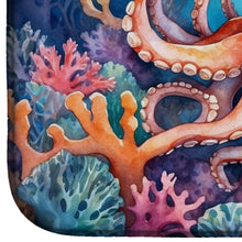 Load image into Gallery viewer, Octopus Among Coral Dish Drying Mat