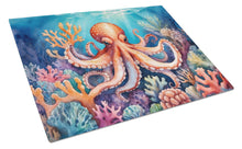 Load image into Gallery viewer, Octopus Among Coral Glass Cutting Boards – Durable, Decorative Kitchen Art