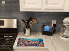 Load image into Gallery viewer, Octopus Among Coral Glass Cutting Boards – Durable, Decorative Kitchen Art