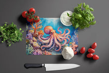 Load image into Gallery viewer, Octopus Among Coral Glass Cutting Boards – Durable, Decorative Kitchen Art