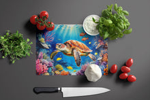 Load image into Gallery viewer, Turtle and Reefs Glass Cutting Boards – Durable, Decorative Kitchen Art