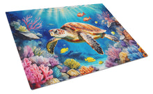 Load image into Gallery viewer, Turtle and Reefs Glass Cutting Boards – Durable, Decorative Kitchen Art