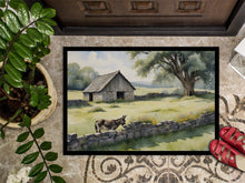 Load image into Gallery viewer, Donkey by the Stone Wall Doormat