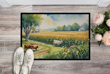 Load image into Gallery viewer, Cows by the Cornfield Doormat-24x36 Indoor / Outdoor Rug | Made in USA