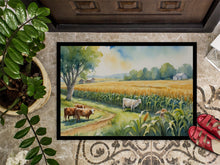 Load image into Gallery viewer, Cows by the Cornfield Doormat-24x36 Indoor / Outdoor Rug | Made in USA