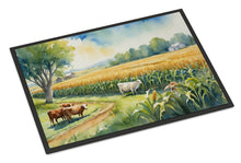Load image into Gallery viewer, Cows by the Cornfield Doormat-24x36 Indoor / Outdoor Rug | Made in USA