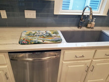 Load image into Gallery viewer, Chicken Farmhouse Garden Dish Drying Mat