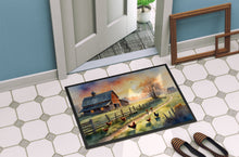Load image into Gallery viewer, Chicken Farmyard Sunrise Doormat-24x36 Indoor / Outdoor Rug | Made in USA