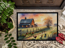 Load image into Gallery viewer, Chicken Farmyard Sunrise Doormat