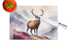 Load image into Gallery viewer, Highland Red Deer Glass Cutting Boards – Durable, Decorative Kitchen Art