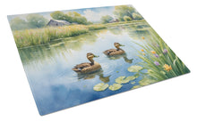 Load image into Gallery viewer, Mother Duck Glass Cutting Boards – Durable, Decorative Kitchen Art