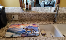 Load image into Gallery viewer, Mountain Majesty Lion Dish Drying Mat