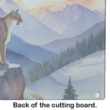 Load image into Gallery viewer, Mountain Majesty Lion Glass Cutting Boards – Durable, Decorative Kitchen Art