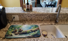 Load image into Gallery viewer, River Otters at Play Dish Drying Mat