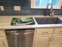 Load image into Gallery viewer, River Otters at Play Dish Drying Mat