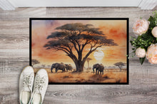 Load image into Gallery viewer, Elephants Savanna Sunrise Doormat-24x36 Indoor / Outdoor Rug | Made in USA