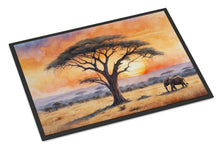 Load image into Gallery viewer, Elephants Savanna Sunrise Doormat-24x36 Indoor / Outdoor Rug | Made in USA