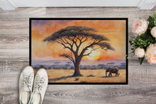 Load image into Gallery viewer, Elephants Savanna Sunrise Doormat - 18X27 Indoor / Outdoor Rug | Made in USA