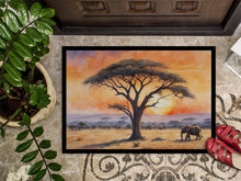 Load image into Gallery viewer, Elephants Savanna Sunrise Doormat - 18X27 Indoor / Outdoor Rug | Made in USA