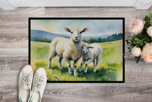Load image into Gallery viewer, Springtime Lambs Doormat-24x36 Indoor / Outdoor Rug | Made in USA
