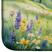 Load image into Gallery viewer, Rabbit Springtime Meadow Dish Drying Mat