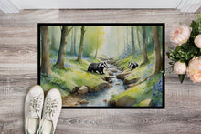 Load image into Gallery viewer, Woodland Spring Badgers Doormat-24x36 Indoor / Outdoor Rug | Made in USA