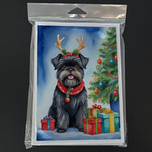 Load image into Gallery viewer, Affenpinscher Christmas Reindeer Greeting Cards - Blank Note Cards – 8-Pack of Artist-Designed Cards with Envelopes