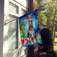 Load image into Gallery viewer, Afghan Hound Christmas Reindeer House Flag