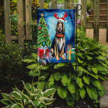 Load image into Gallery viewer, Afghan Hound Christmas Garden Flag – Dog in Reindeer Antlers with Tree &amp; Gifts