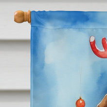 Load image into Gallery viewer, American Foxhound Christmas Reindeer House Flag