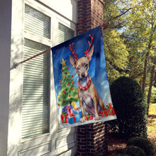 Load image into Gallery viewer, American Hairless Terrier Christmas Reindeer House Flag