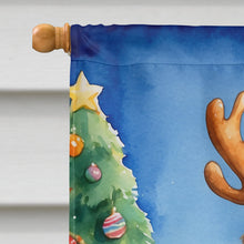 Load image into Gallery viewer, American Water Spaniel Christmas Reindeer House Flag
