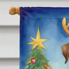 Load image into Gallery viewer, American Bulldog Christmas Reindeer House Flag