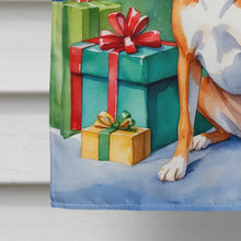 Load image into Gallery viewer, Basenji Christmas Reindeer House Flag