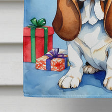 Load image into Gallery viewer, Basset Hound Christmas Reindeer House Flag