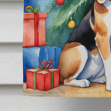 Load image into Gallery viewer, Beagle Christmas Reindeer House Flag