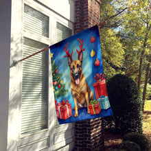 Load image into Gallery viewer, Belgian Malinois Christmas Reindeer House Flag