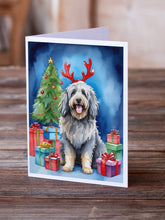 Load image into Gallery viewer, Bergamasco Christmas Reindeer Greeting Cards - Blank Note Cards – 8-Pack of Artist-Designed Cards with Envelopes