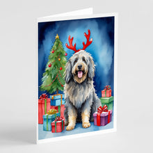 Load image into Gallery viewer, Bergamasco Christmas Reindeer Greeting Cards - Blank Note Cards – 8-Pack of Artist-Designed Cards with Envelopes