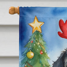 Load image into Gallery viewer, Bernedoodle Christmas Reindeer House Flag