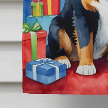Load image into Gallery viewer, Bernese Mountain Dog Christmas Reindeer House Flag