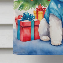 Load image into Gallery viewer, Bichon Frise Christmas Reindeer House Flag