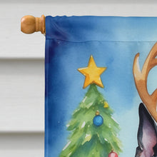 Load image into Gallery viewer, Boston Terrier Christmas Reindeer House Flag