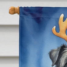 Load image into Gallery viewer, Bouvier des Flandres Christmas Reindeer House Flag