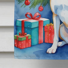 Load image into Gallery viewer, White Boxer Christmas Reindeer House Flag