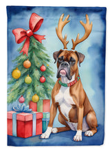 Load image into Gallery viewer, Boxer Christmas Reindeer House Flag