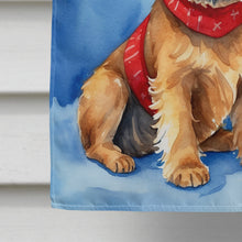 Load image into Gallery viewer, Brussels Griffon Christmas Reindeer House Flag