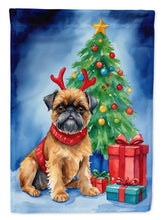 Load image into Gallery viewer, Brussels Griffon Christmas Reindeer House Flag